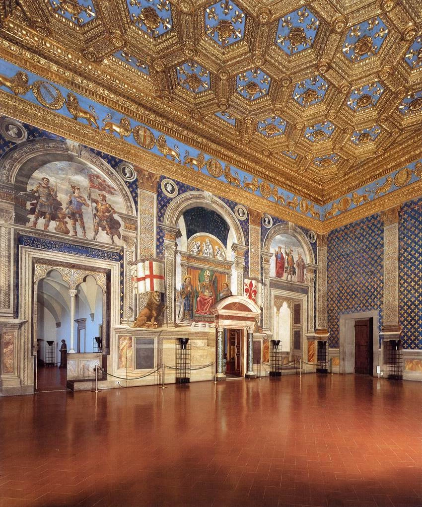 Veduta della sala dei Gigli - Palazzo Vecchio, Firenze